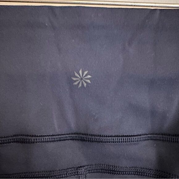 Athleta navy 7/8 side pocket leggings size medium - Picture 3 of 8